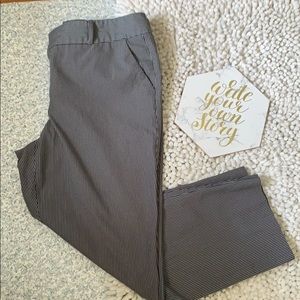 Norma Kamali Gray Stripe Pants
